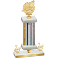 Premium Single Silver Glacier Second Place Swimming Trophy