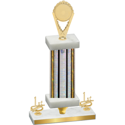 Premium Single Silver Glacier First Place Insert Trophy