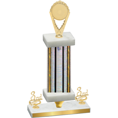 Premium Single Silver Glacier Third Place Insert Trophy