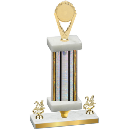 Premium Single Silver Glacier Year Insert Trophy