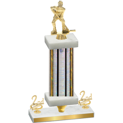 Premium Single Silver Glacier Second Place Hockey Trophy