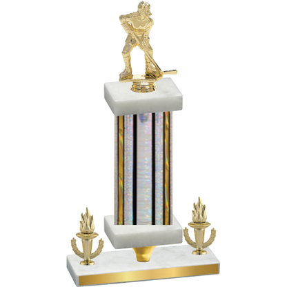 Premium Single Silver Glacier Victory Hockey Trophy