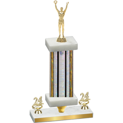 Premium Single Silver Glacier Year Victory Trophy