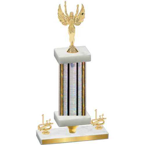 Premium Single Silver Glacier First Place Victory Trophy