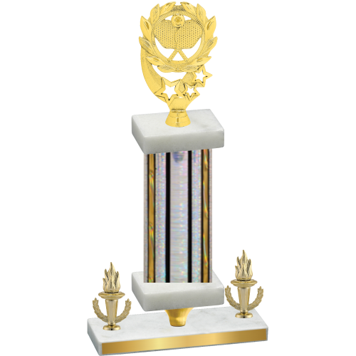 Premium Single Silver Glacier Victory Pickleball Trophy