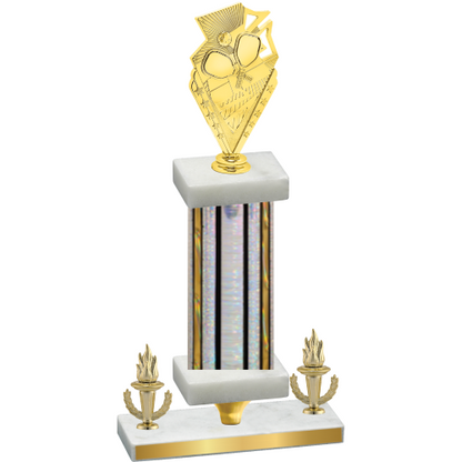 Premium Single Silver Glacier Victory Pickleball Trophy