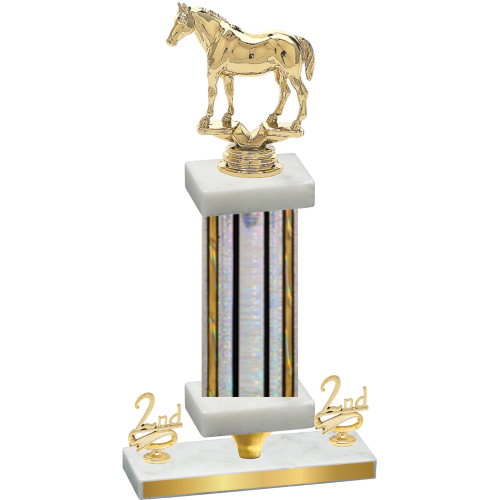 Premium Single Silver Glacier Second Place Horses Trophy