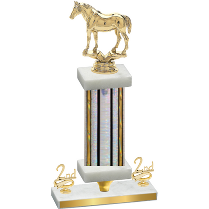 Premium Single Silver Glacier Second Place Horses Trophy