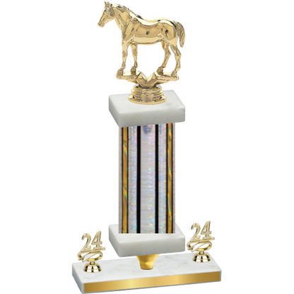 Premium Single Silver Glacier Year Horses Trophy