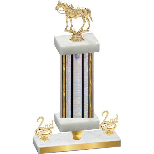 Premium Single Silver Glacier Second Place Horses Trophy