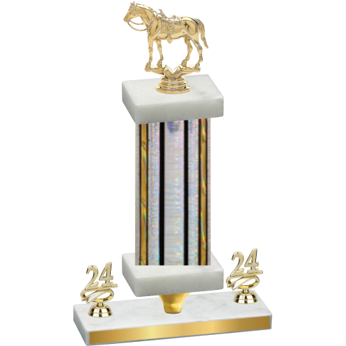 Premium Single Silver Glacier Year Horses Trophy