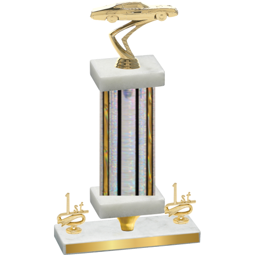 Premium Single Silver Glacier First Place Cars Trophy