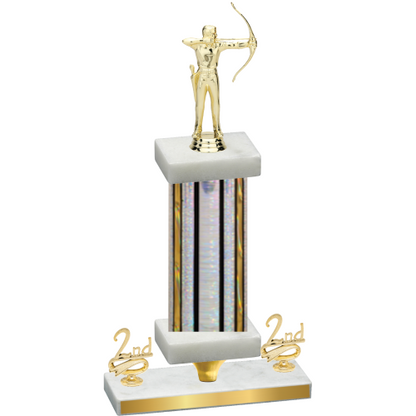 Premium Single Silver Glacier Second Place Archery Trophy