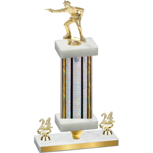 Premium Single Silver Glacier Year Shooter Trophy