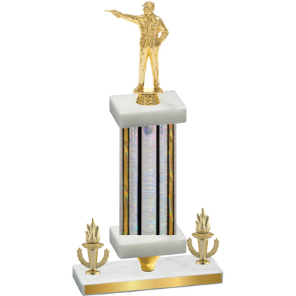 Premium Single Silver Glacier Victory Shooter Trophy