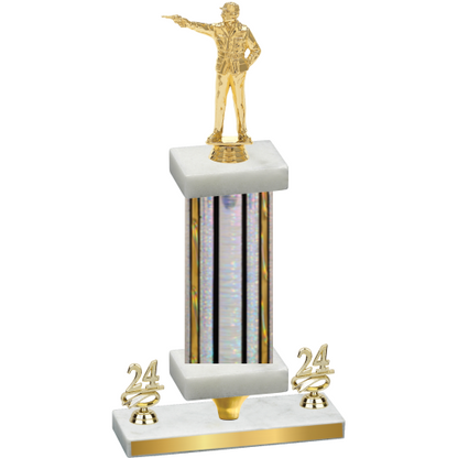 Premium Single Silver Glacier Year Shooter Trophy