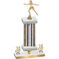 Premium Single Silver Glacier Year Skater Trophy