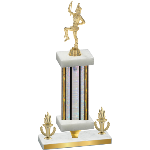 Premium Single Silver Glacier Victory Majorette Trophy