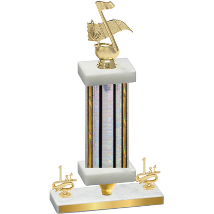 Premium Single Silver Glacier First Place Music Trophy