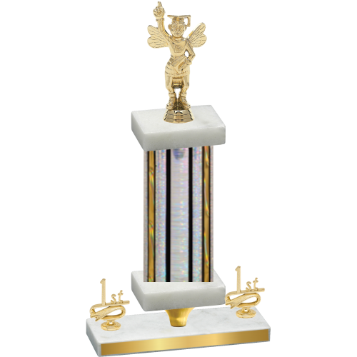 Premium Single Silver Glacier First Place Academics Trophy