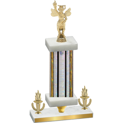 Premium Single Silver Glacier Victory Academics Trophy