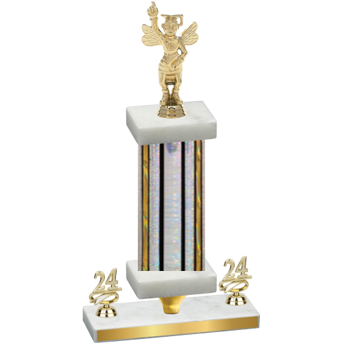 Premium Single Silver Glacier Year Academics Trophy