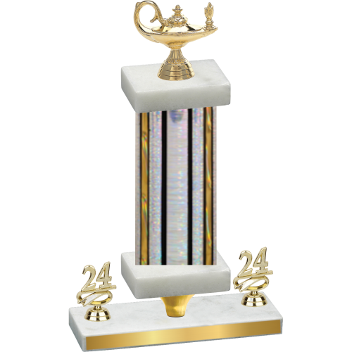 Premium Single Silver Glacier Year Academics Trophy