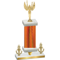 Premium Single Orange Carbon Fiber Victory Victory Trophy