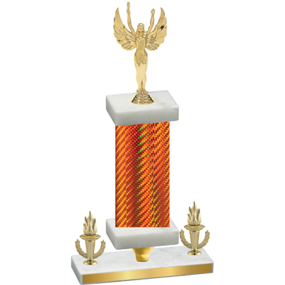 Premium Single Orange Carbon Fiber Victory Victory Trophy