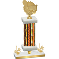 Premium Single Orange Glacier First Place Tennis Trophy