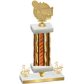 Premium Single Orange Glacier Third Place Tennis Trophy