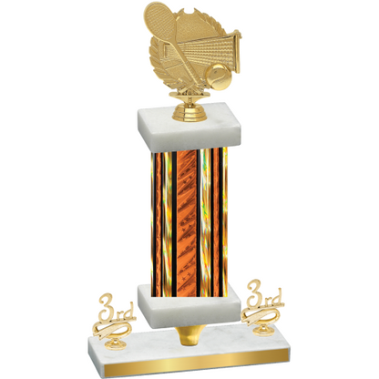 Premium Single Orange Glacier Third Place Tennis Trophy