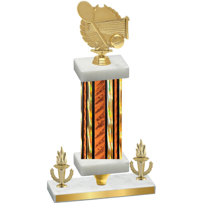 Premium Single Orange Glacier Victory Tennis Trophy