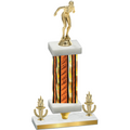 Premium Single Orange Glacier Victory Tennis Trophy