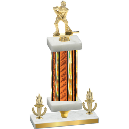 Premium Single Orange Glacier Victory Hockey Trophy