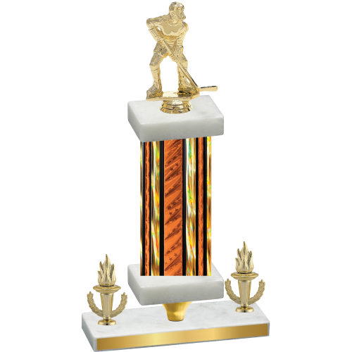 Premium Single Orange Glacier Victory Hockey Trophy