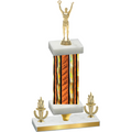 Premium Single Orange Glacier Victory Victory Trophy