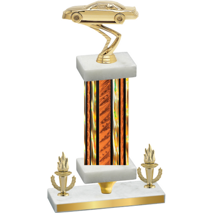 Premium Single Orange Glacier Victory Cars Trophy