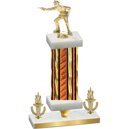 Premium Single Orange Glacier Victory Shooter Trophy