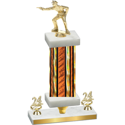 Premium Single Orange Glacier Year Shooter Trophy