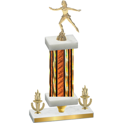 Premium Single Orange Glacier Victory Skater Trophy