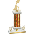 Premium Single Orange Glacier Year Golf Trophy
