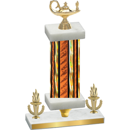 Premium Single Orange Glacier Victory Academics Trophy