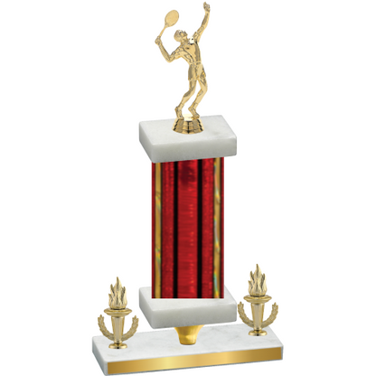 Premium Single Red Glacier Victory Tennis Trophy