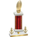 Premium Single Red Glacier Victory Football Trophy