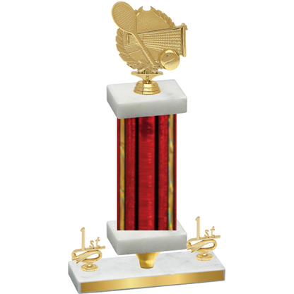 Premium Single Red Glacier First Place Tennis Trophy