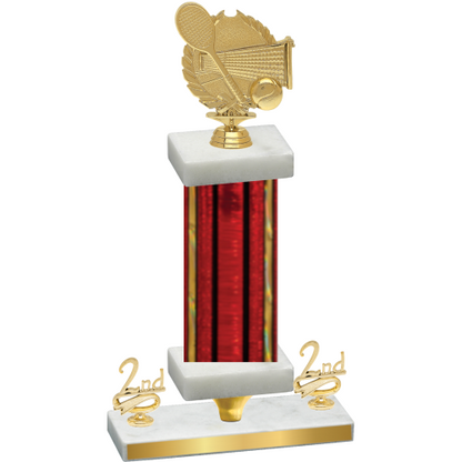 Premium Single Red Glacier Second Place Tennis Trophy