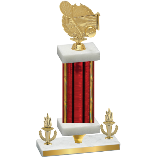 Premium Single Red Glacier Victory Tennis Trophy