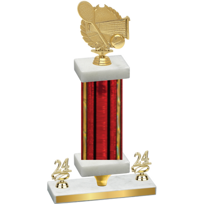 Premium Single Red Glacier Year Tennis Trophy