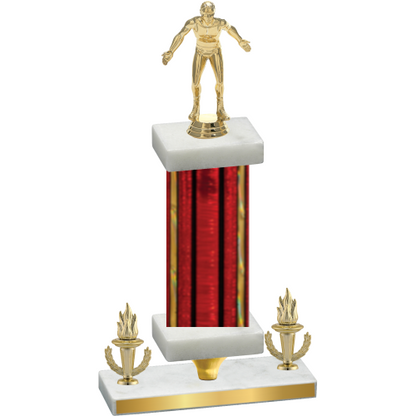 Premium Single Red Glacier Victory Wrestling Trophy